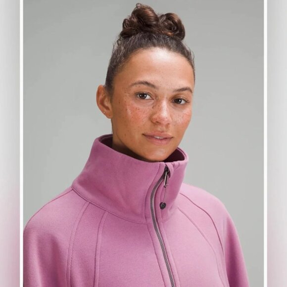 Lululemon Scuba Oversized Funnel-Neck Half Zip in Velvet Dust Size XS/S - Picture 5 of 12